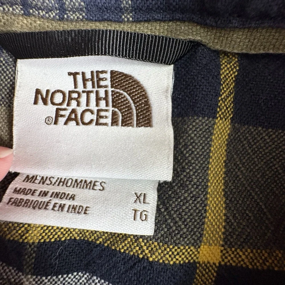 The North Face Shirt Men's XL Green Plaid Never Stop Exploring Gorpcore Hiking